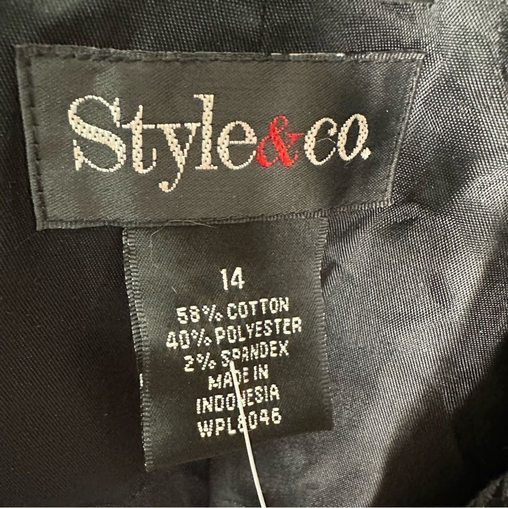 Style & Co size 14 black blazer‎ - Picture 3 of 4